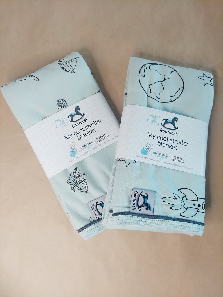 My Cool Stroller Blanket organic cotton – Gootoosh LLC