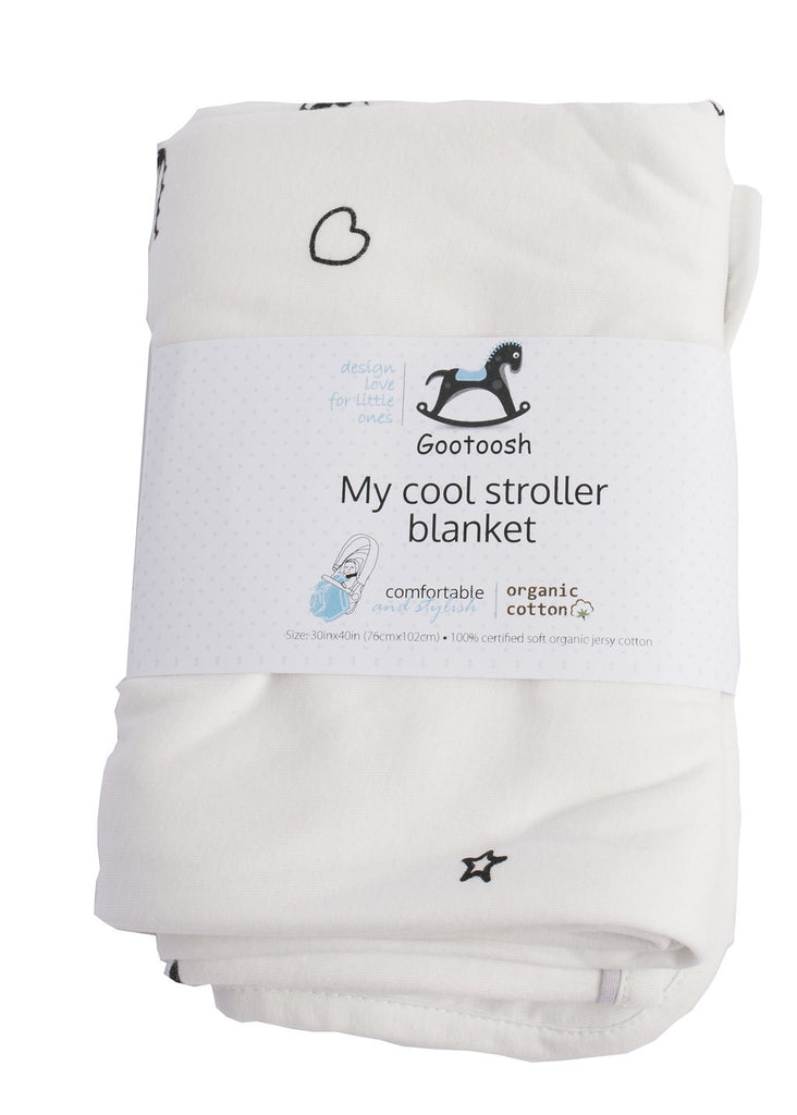 My Cool Stroller Blanket organic cotton Gootoosh LLC