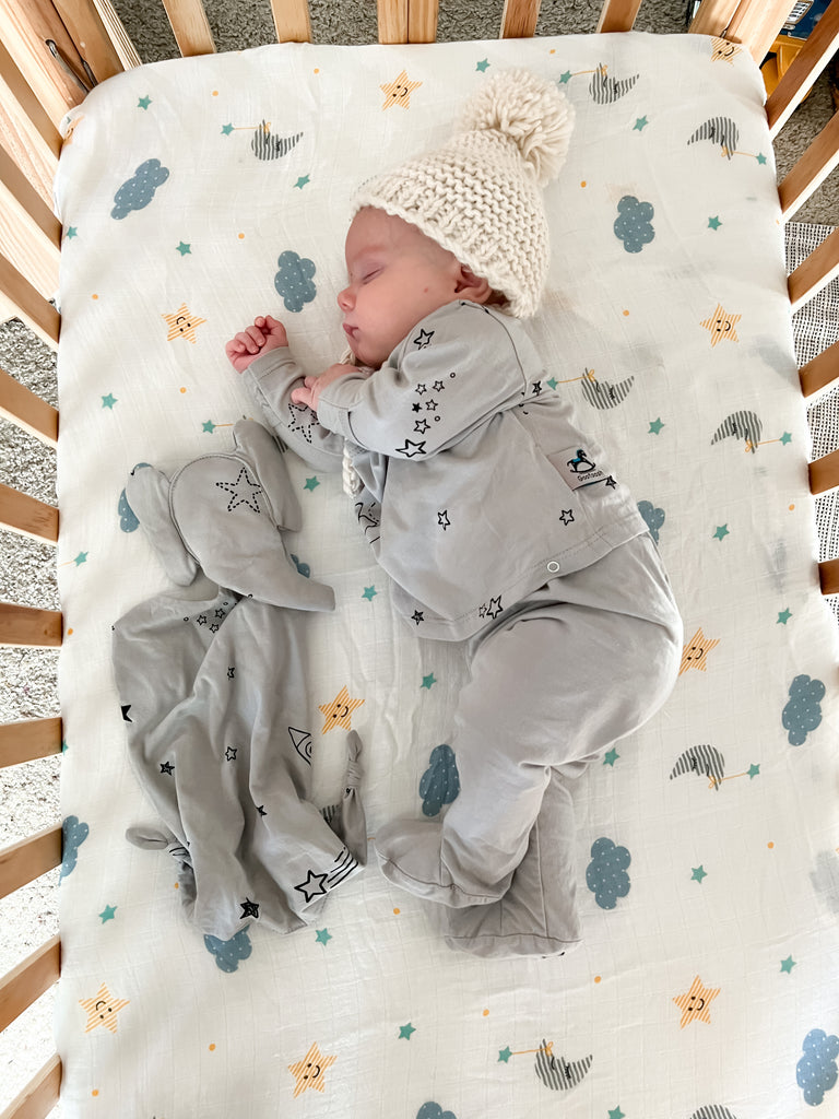 Kimono set- Gray Stars